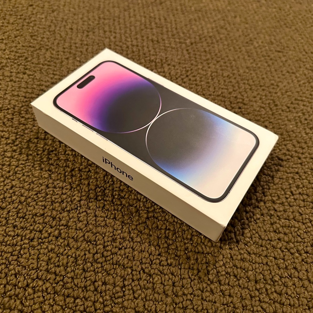 Apple iPhone 14 Pro Max Deep Purple EMPTY BOX ONLY (NO PHONE NO ACCESSORIES)